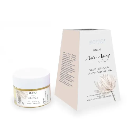 BIOETIQ Krem Anti-Aging VEGE RETINOL & Vitamin Cocktail + HA