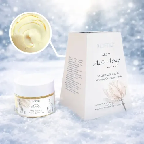BIOETIQ Krem Anti-Aging VEGE RETINOL & Vitamin Cocktail + HA